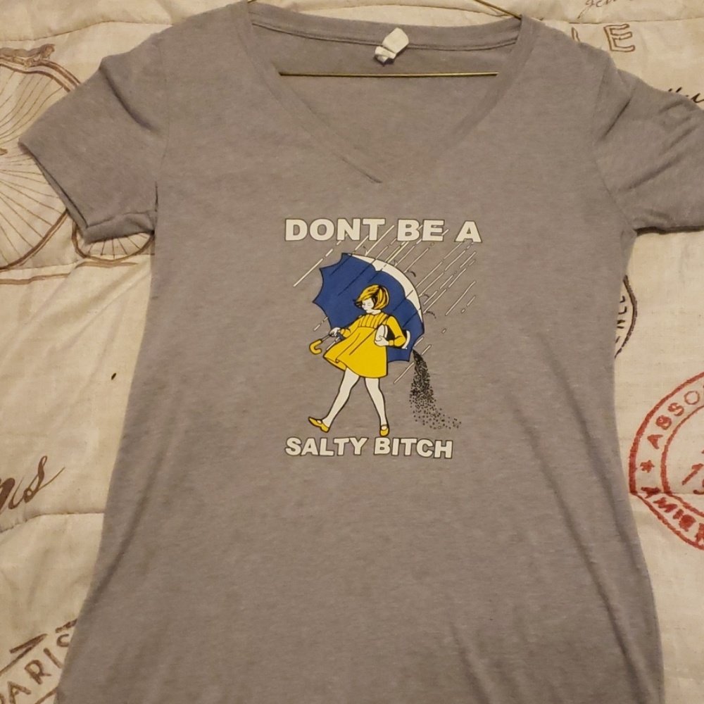 Salty Bitch Funny V-Neck Tee